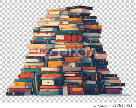 堆放的書 127635451