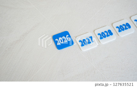 Current year 2026. Plans and forecasts. Importance of goal tracking 127635521