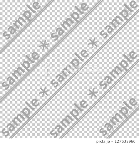 sample入り透かし素材（ウォーターマーク）背景素材・アスタリスク・斜めライン・背景透過PNG 127635960