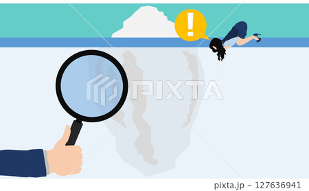 顕在的なニーズと潜在的なニーズのグラフィック素材イラスト 127636941