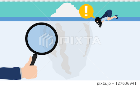 顕在的なニーズと潜在的なニーズのグラフィック素材イラスト 127636941