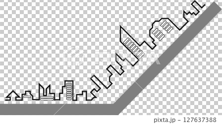 オフィス街のイラスト オフィス街のイラスト 127637388