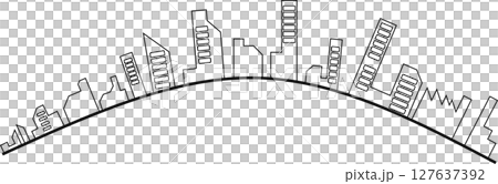 オフィス街のイラスト オフィス街のイラスト 127637392