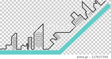 Illustration of an office district 127637395