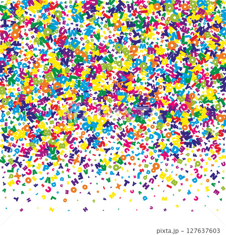 School notebook cover. Colorful childish floating 127637603