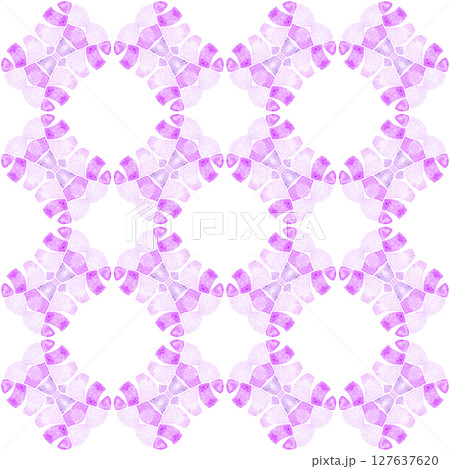 Hand painted tiled watercolor border. Purple Hand painted tiled watercolor border. Purple 127637620