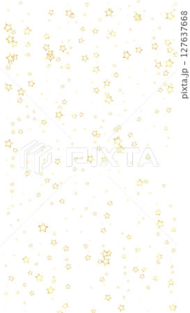 Gold sparkling star confetti. 127637668