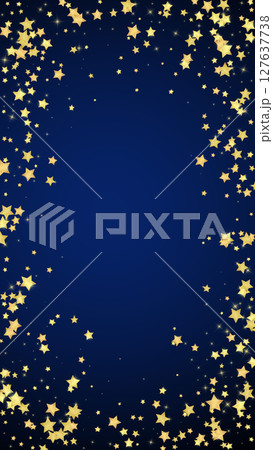 Magic stars vector overlay.  Gold stars scattered 127637738