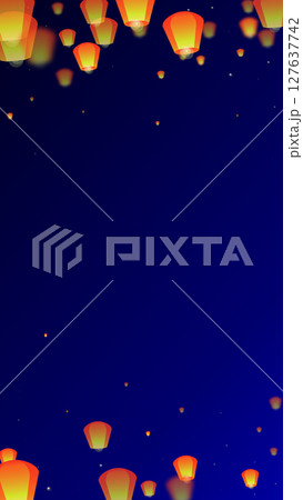 Yi peng festival card. 127637742