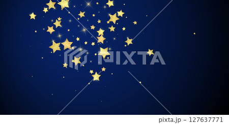 Magic stars vector overlay.  Gold stars scattered 127637771
