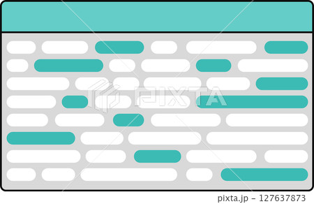 ロングテールキーワードのグラフィック素材イラスト	 127637873