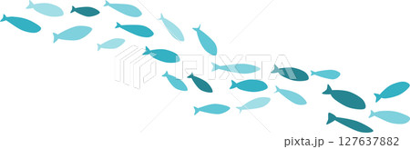魚影のグラフィック素材イラスト 魚影のグラフィック素材イラスト 127637882