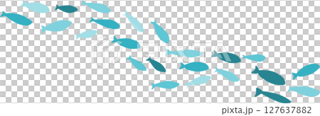 魚影のグラフィック素材イラスト 魚影のグラフィック素材イラスト 127637882