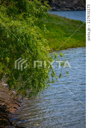Bor Lake (Borsko jezero), an artificial lake in Eastern Serbia near the city of Bor Bor Lake (Borsko jezero), an artificial lake in Eastern Serbia near the city of Bor 127638273