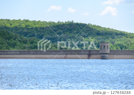 Bor Lake (Borsko jezero), an artificial lake in Eastern Serbia near the city of Bor Bor Lake (Borsko jezero), an artificial lake in Eastern Serbia near the city of Bor 127638288