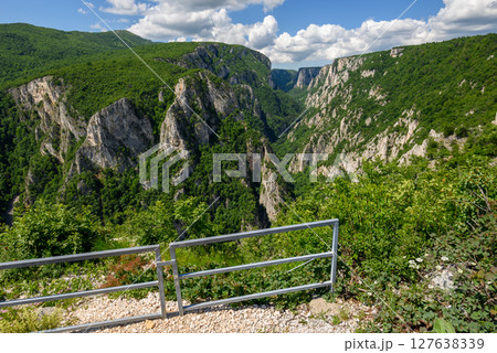 Landscape of of Lazar Canyon (Lazarev kanjon), the deepest and longest canyon in eastern Serbia, near the city of Bor Landscape of of Lazar Canyon (Lazarev kanjon), the deepest and longest canyon in eastern Serbia, near the city of Bor 127638339