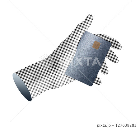 Bank card held in hand. Showing credit or debit card, finance payment, technology service, smart and Bank card held in hand. Showing credit or debit card, finance payment, technology service, smart and 127639283