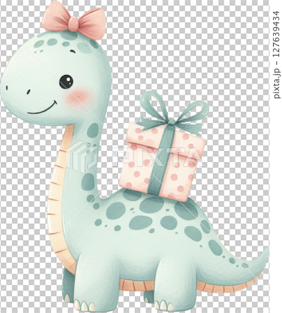 Adorable dinosaur birthday gift 127639434