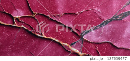 Rosso Levanto marble texture background with visible natural veins and rich color contrast in high resolution 127639477