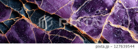 Rosso Levanto marble with rich purple color variations and prominent central quartz vein Rosso Levanto marble with rich purple color variations and prominent central quartz vein 127639544