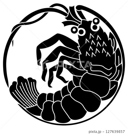 家紋です。伊勢海老の丸と言います。 127639857