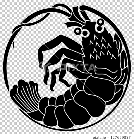 家紋です。伊勢海老の丸と言います。 127639857