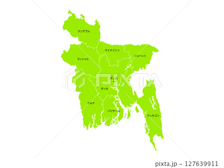 世界の地図より、バングラデシュ人民共和国の地図 (Map of Bangladesh) 世界の地図より、バングラデシュ人民共和国の地図 (Map of Bangladesh) 127639911