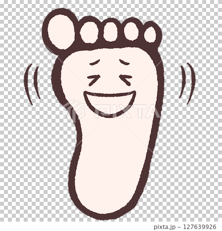 笑う足の裏のイラスト 笑う足の裏のイラスト 127639926