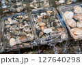 お店で売っているおいしそうな貝の写真。 127640298