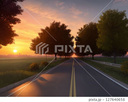 【壁紙/背景】悲しみの夕焼け(Sunset of Sadness) 【壁紙/背景】悲しみの夕焼け(Sunset of Sadness) 127640658