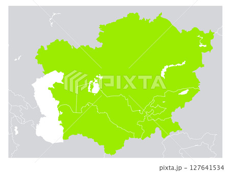 世界の地図より、中央アジアの地図 (Map of Central Asia.) 世界の地図より、中央アジアの地図 (Map of Central Asia.) 127641534