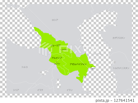 Map of the South Caucasus region Map of Azerbaijan, Armenia, Georgia 127641541