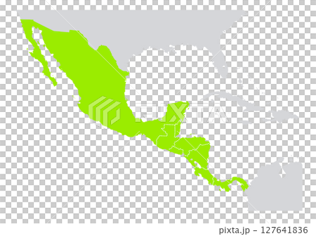 世界の地図より、中央アメリカの地図 (Map of central america.) 世界の地図より、中央アメリカの地図 (Map of central america.) 127641836