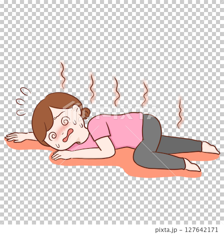 一名女子因中暑暈倒（附地） 127642171