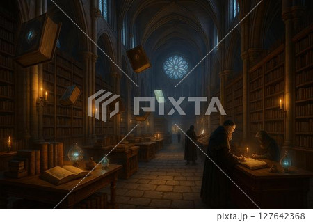 魔法世界の図書館 127642368