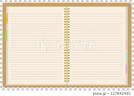 Binder notebook with index 127642491