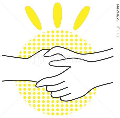 握手をする手　イラスト 127642494