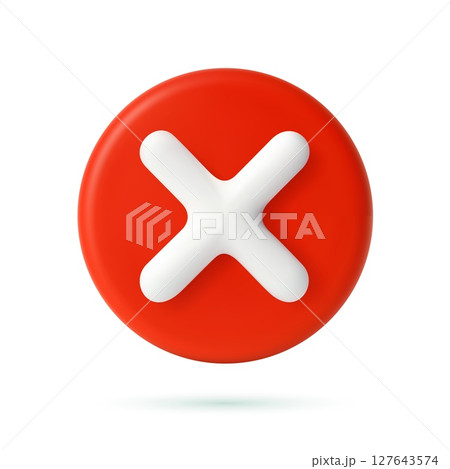 Cancel cross icon 127643574