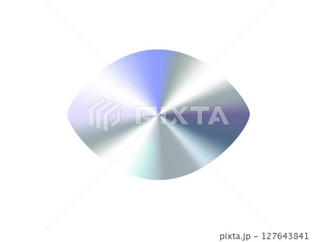 Glossy Chrome Gradient Eye Oval Shape Sale Tag, Premium Label, Discount Badge or Original Product Sticker. Modern Iridescent Holographic Emblem for Branding and Packaging Design. Vector Illustration Glossy Chrome Gradient Eye Oval Shape Sale Tag, Premium Label, Discount Badge or Original Product Sticker. Modern Iridescent Holographic Emblem for Branding and Packaging Design. Vector Illustration 127643841