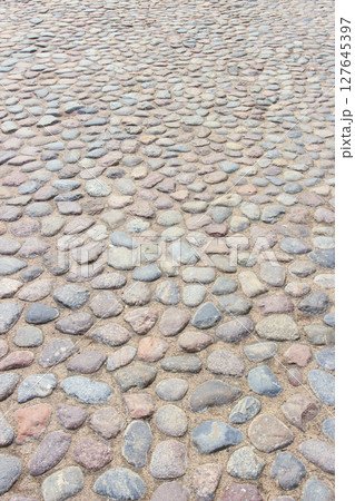Cobblestone pavement 127645397