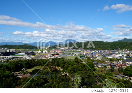 滋賀県彦根市_彦根城着見台から北東側風景3_2024年9月 127645551