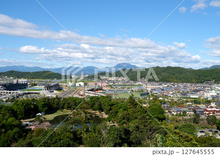滋賀県彦根市_彦根城着見台から北東側風景7_2024年9月 127645555