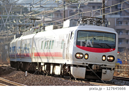 東海道本線　真鶴　JR東日本　クモヤE491系（勝田）　Easti-E 127645666