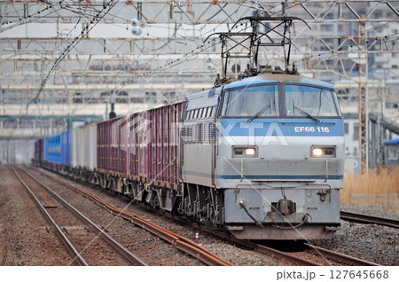 東海道本線　平塚　JR貨物　EF66-116（吹田） 127645668