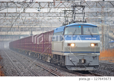 東海道本線 平塚 JR貨物 EF66-129(吹田) 東海道本線 平塚 JR貨物 EF66-129(吹田) 127645673