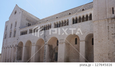 Basilica of Saint Nicolas or Basilica San Nicola de Bari At Bari Apulia Puglia Italy Basilica of Saint Nicolas or Basilica San Nicola de Bari At Bari Apulia Puglia Italy 127645816
