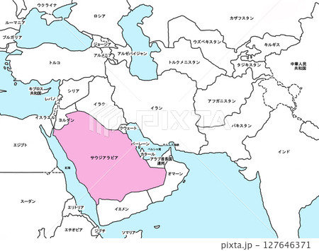 中東地図 中東戦争 中近東 サウジアラビア 中東地図 中東戦争 中近東 サウジアラビア 127646371