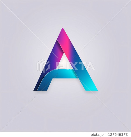 Colorful letter A, vector design template elements for your application or corporate identity. Colorful letter A, vector design template elements for your application or corporate identity. 127646378