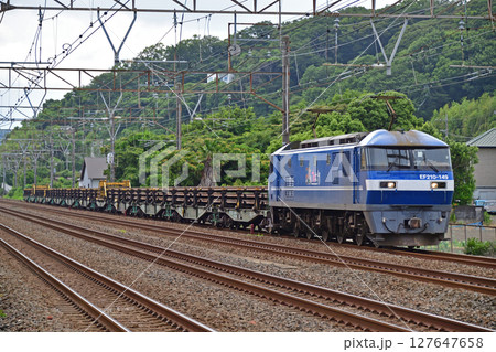 東海道本線　二宮－大磯　JR貨物　EF210-149（吹田）＋日鐵チキ12B　ロングレール 127647658