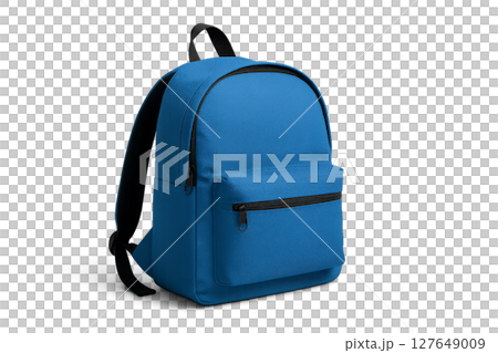 Bright Blue Backpack With Multiple Compartments for Travel or School Use 127649009